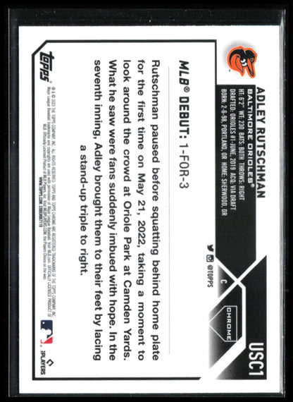 Adley Rutschman RC Refractor Rookie Cup