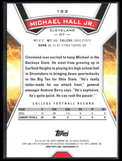 Michael Hall Jr. RC Yellow Wave /225