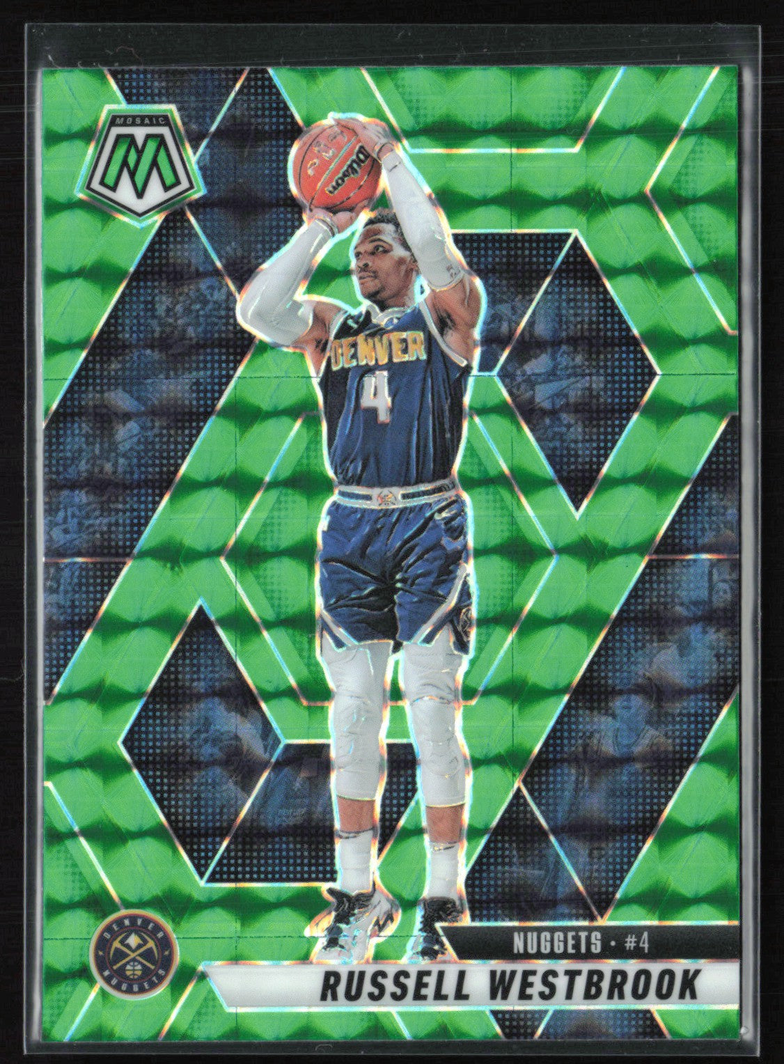 Russell Westbrook Green MOsaic