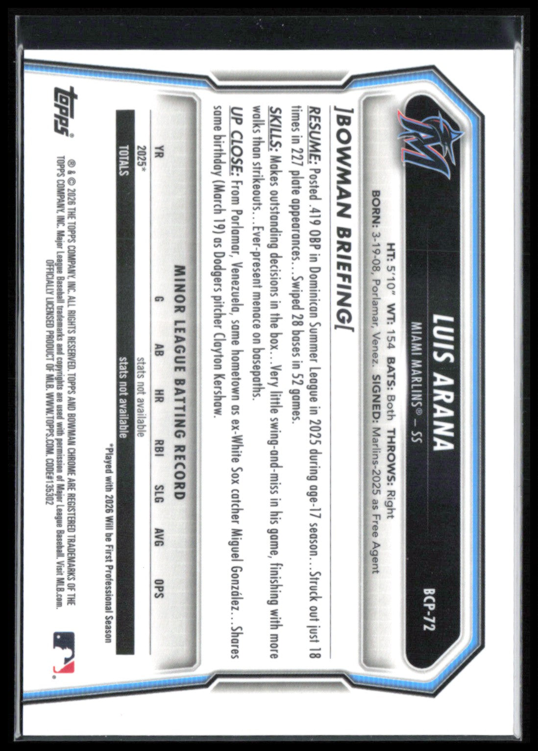 Luis Arana 1st Bowman Reptilian