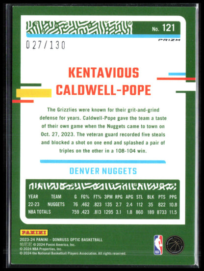 Kentavious Caldwell-Pope Red Seismic /130