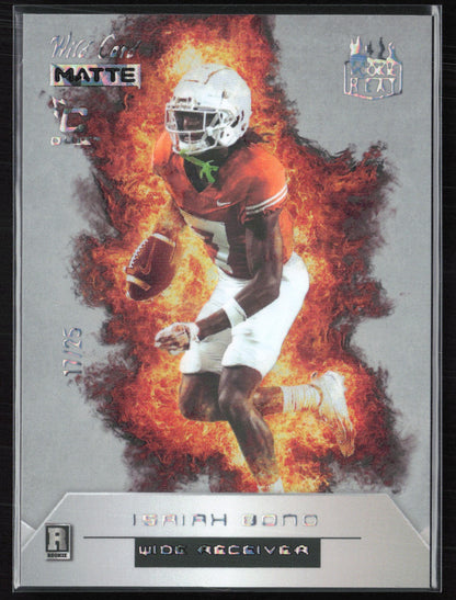Isaiah Bond RC /24 Wild Card Matte