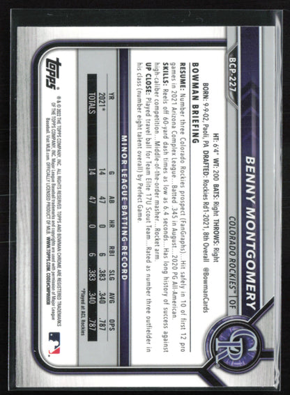 Benny Montgomery Mojo Prospects