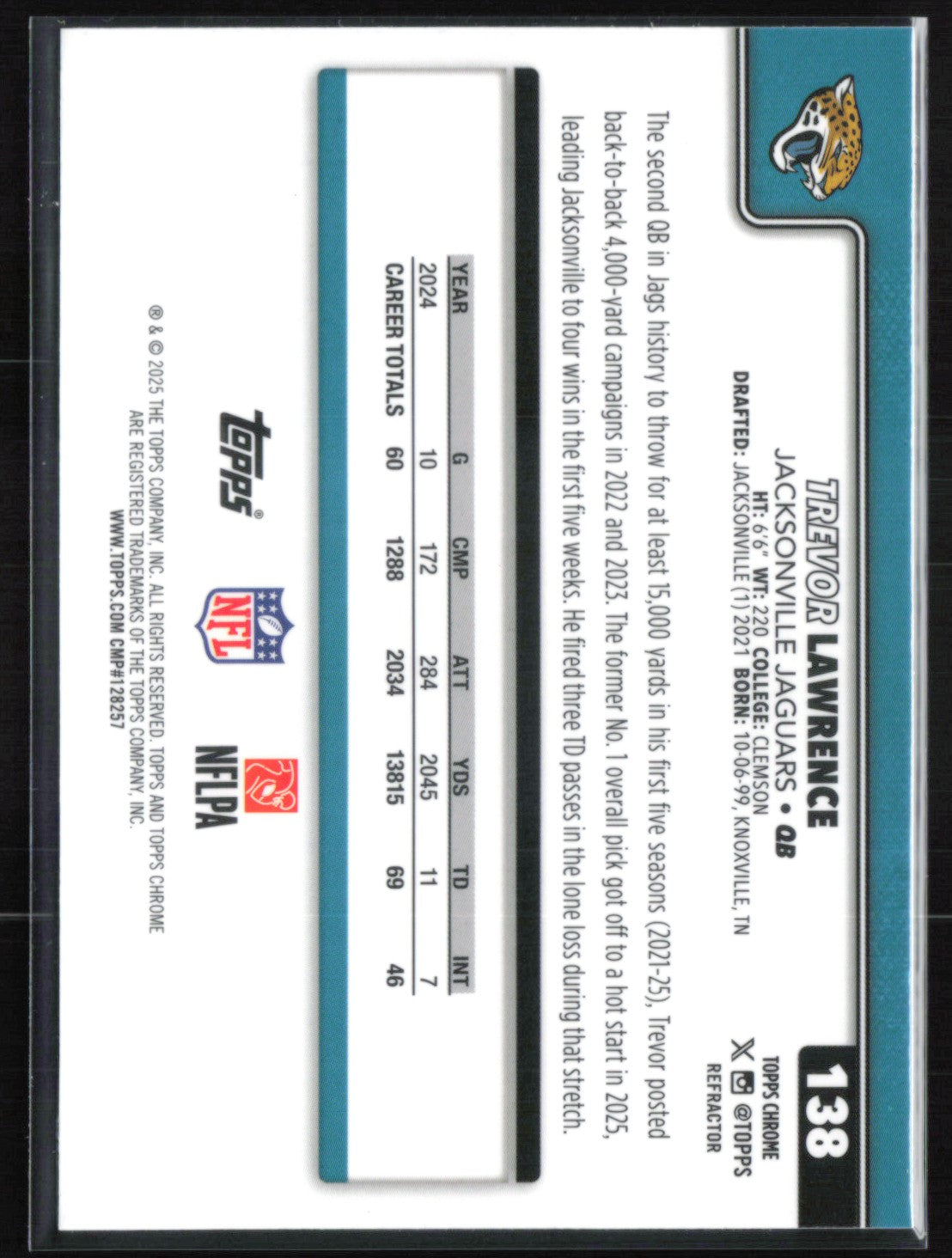 Trevor Lawrence Refractor
