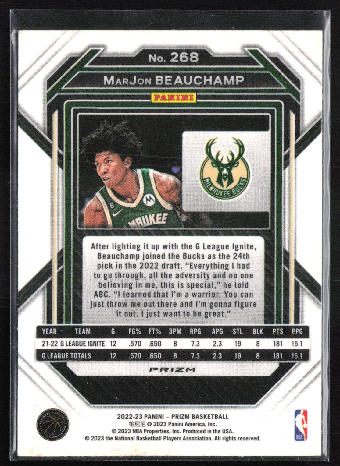 MarJon Beauchamp RC Cracked Ice