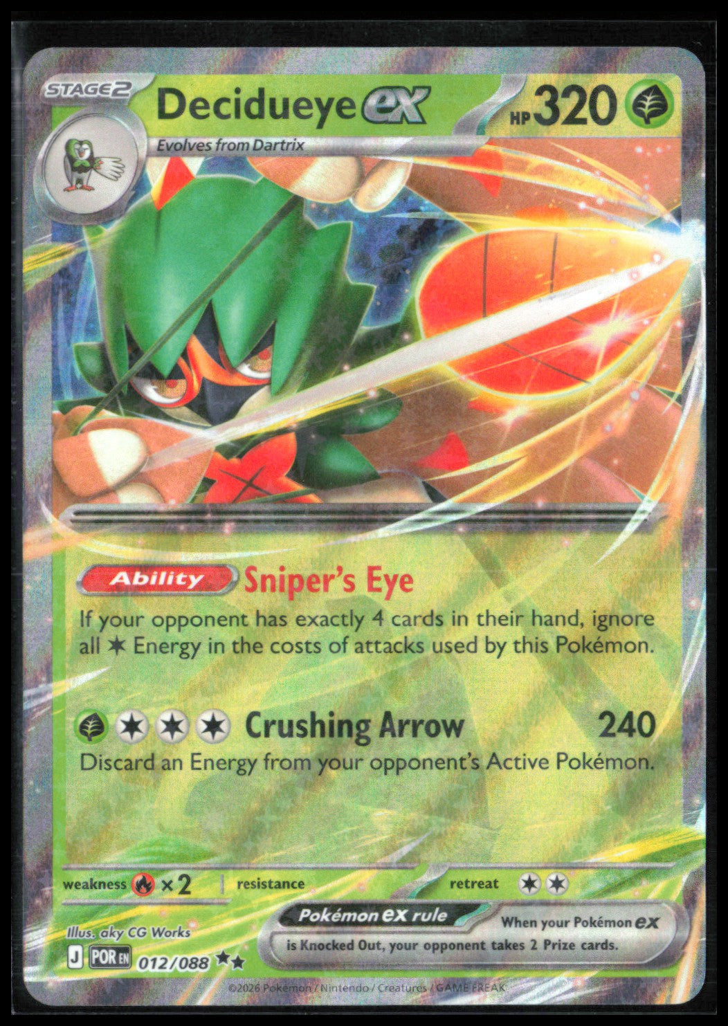 Decidueye ex - 012/088
