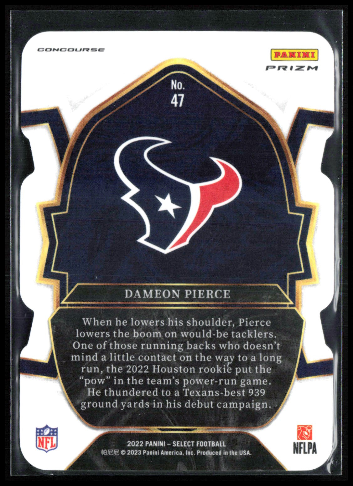 Dameon Pierce RC Green Yellow Die-Cut