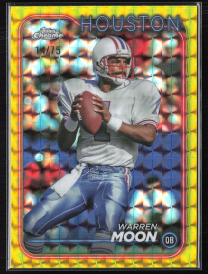Warren Moon Yellow Geometric /75 2024 Topps Chrome