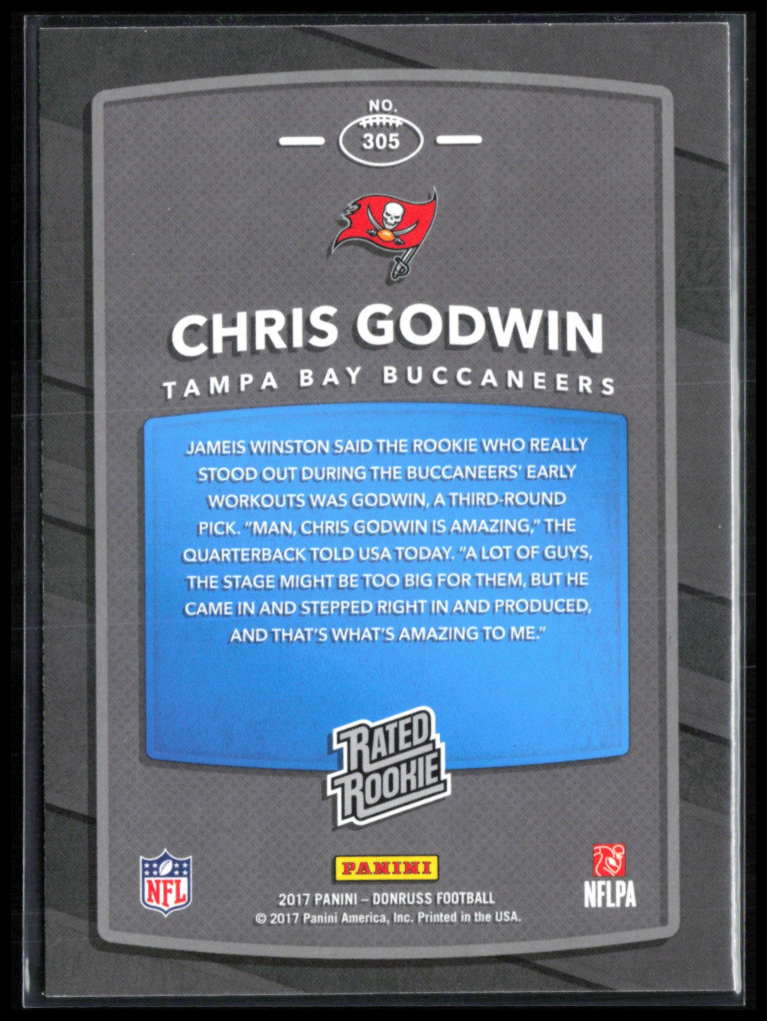Chris Godwin RC Press Proof Blue Foil