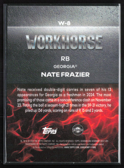 Nate Frazier Workhorse