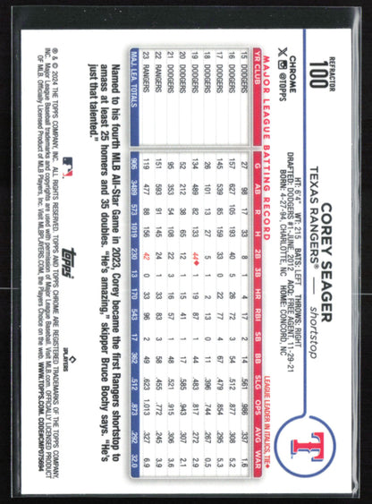 Corey Seager Refractor