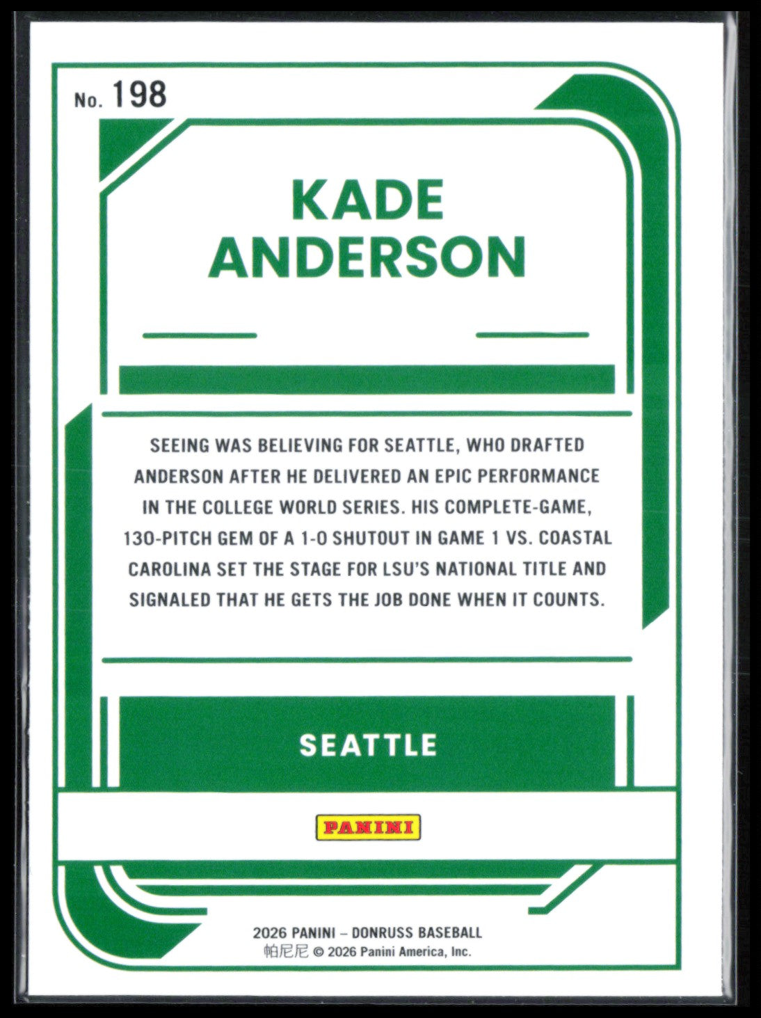Kade Anderson Prospect Green Laser