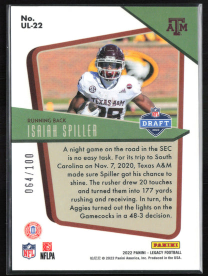 Isaiah Spiller RC /100 Under the Lights