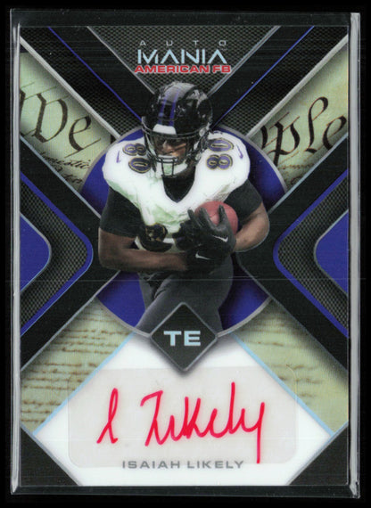 Isaiah Likely /15 Auto 2022 Wild Card Automania