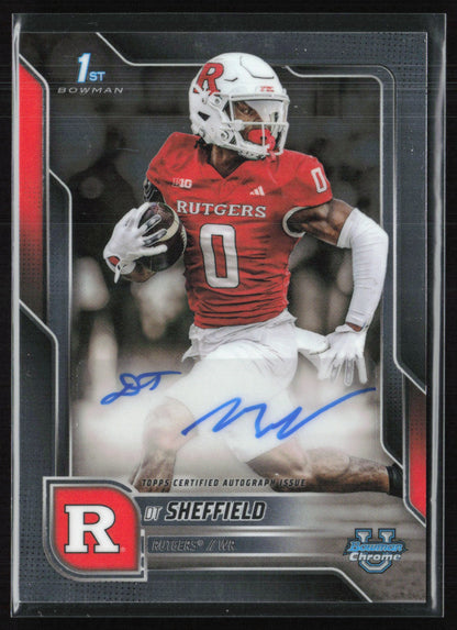 DT Sheffield 1st Bowman Auto 2025 Bowman U Chrome