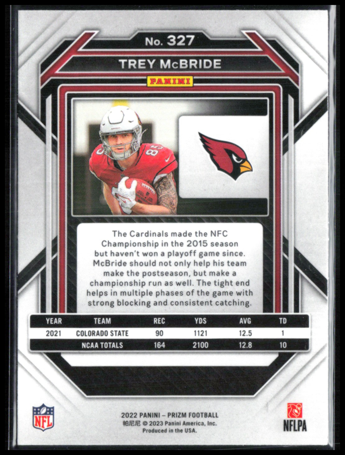 Trey McBride RC 2022 Prizm