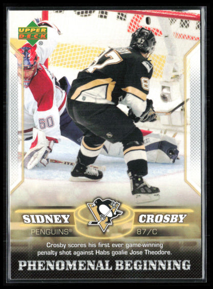 Sidney Crosby Phenomenal Beginning 2005 UD