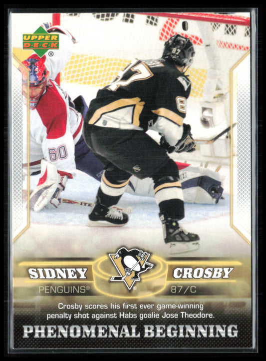 Sidney Crosby Phenomenal Beginning 2005 UD