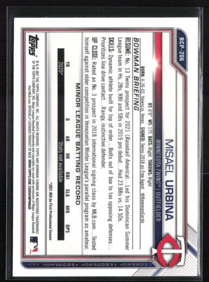 Misael Urbina 1st Bowman Mojo