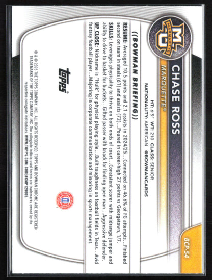 Chase Ross 1st Bowman Mojo