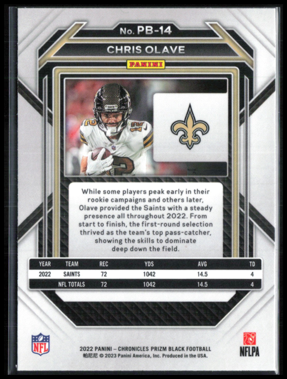 Chris Olave RC Prizm Black