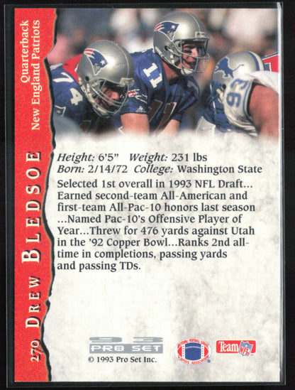Drew Bledsoe 1993 Pro Set