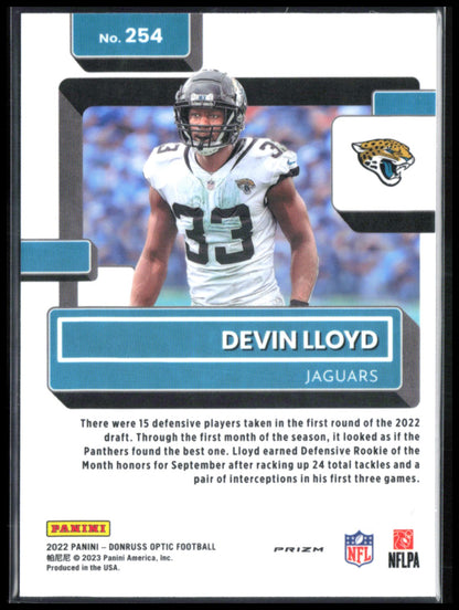 Devin Lloyd RC Purple Shock