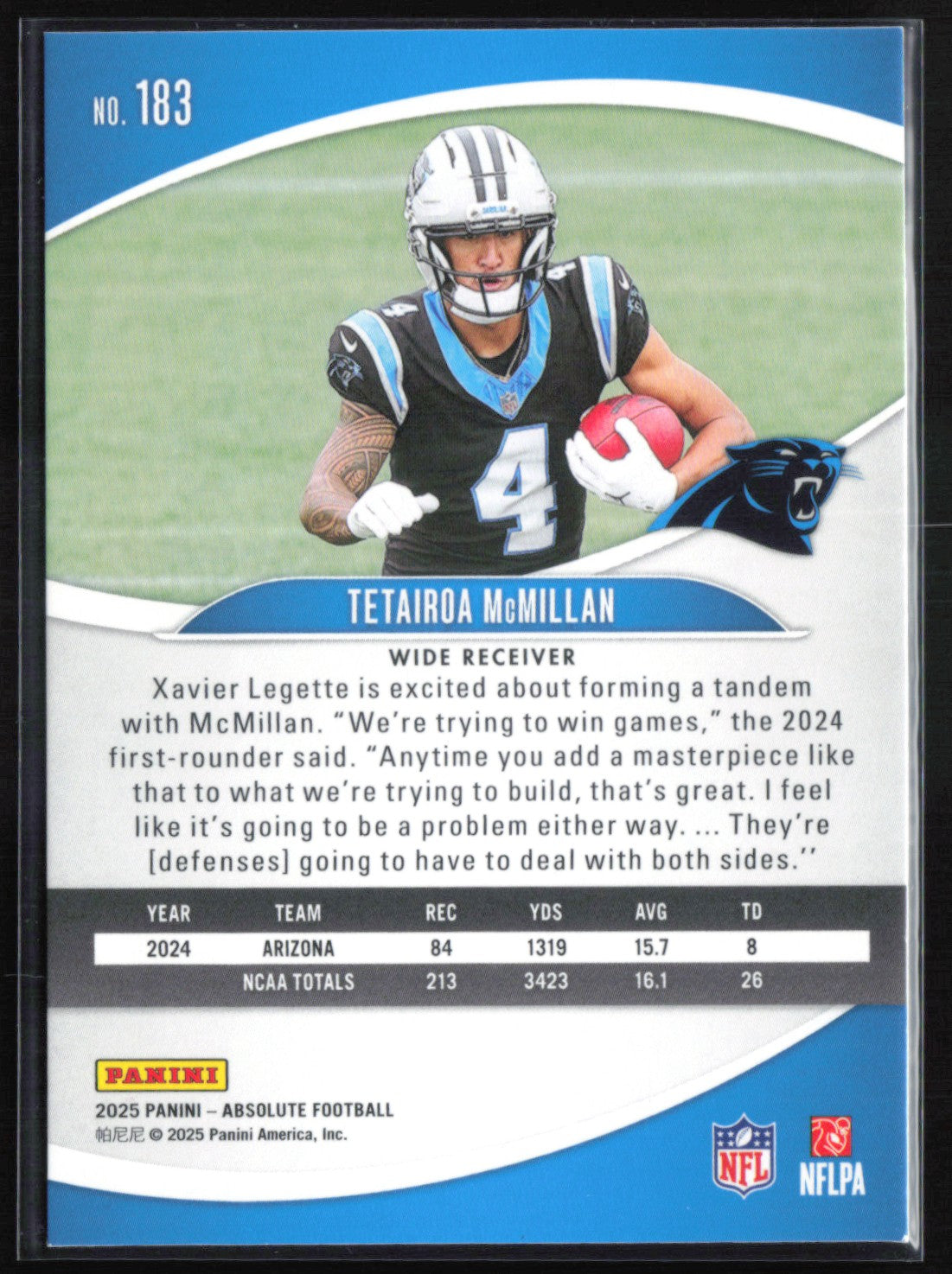 Tetairoa McMillan RC