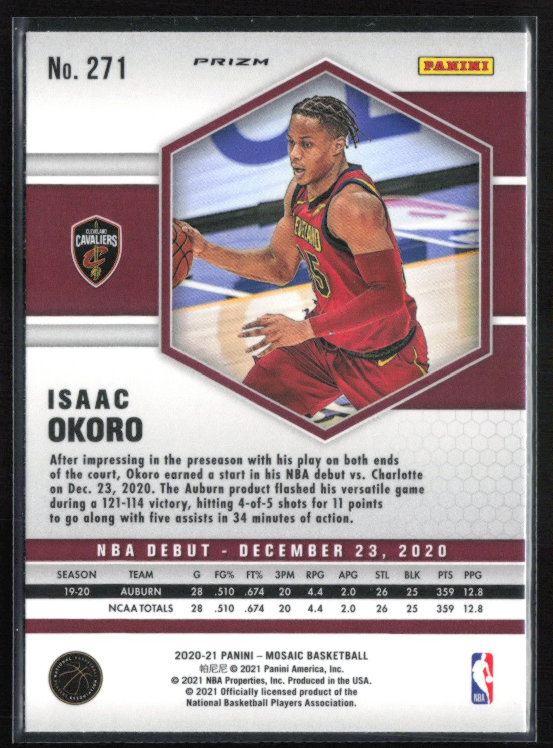 Isaac Okoro RC Yellow