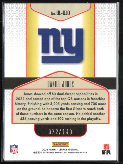 Daniel Jones /149 2023 Legacy