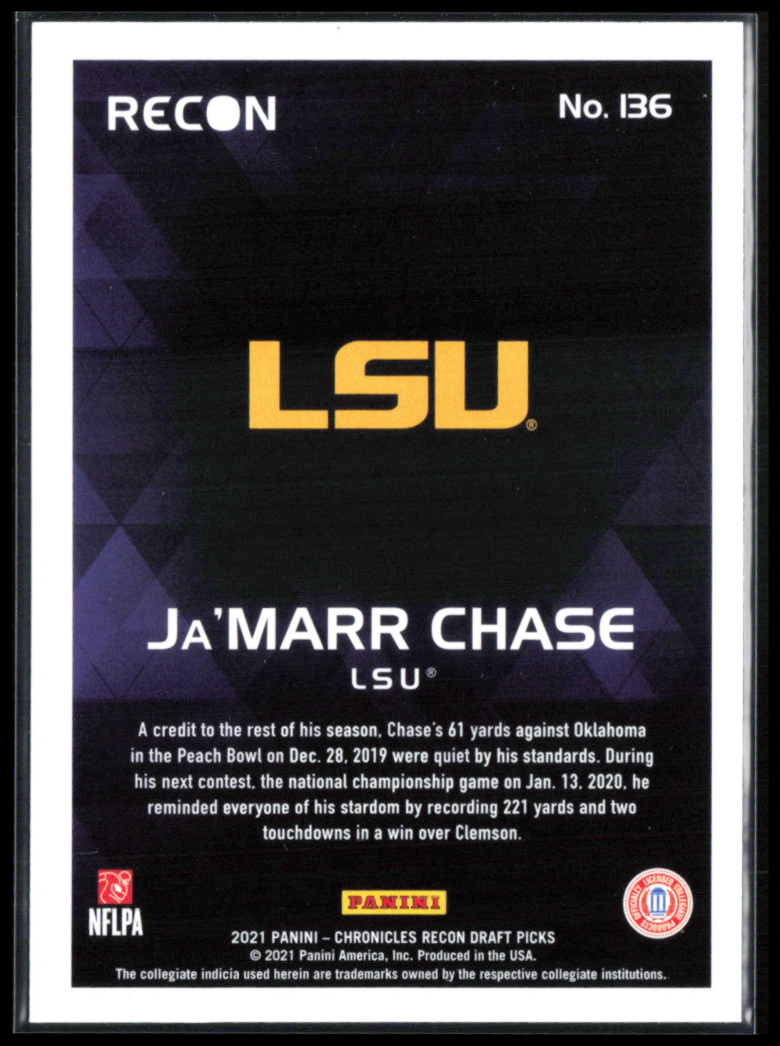 Ja'Marr Chase RC Pink