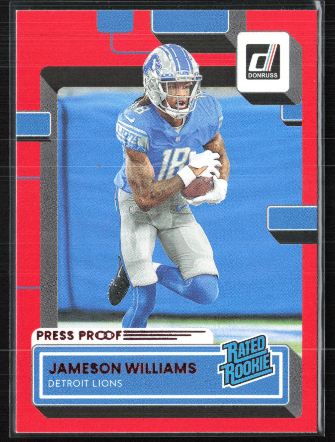 Jameson Williams RC Red Press Proof