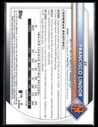 Francisco Lindor Mojo