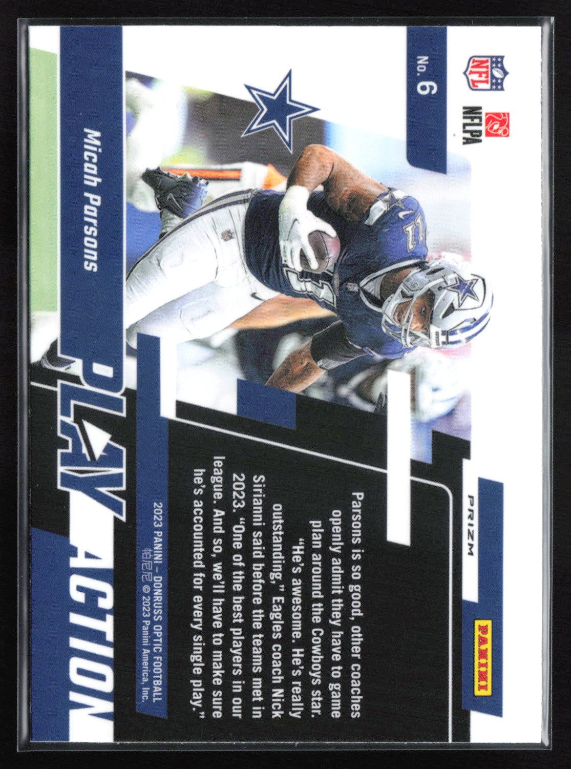 Micah Parsons Holo Play Action