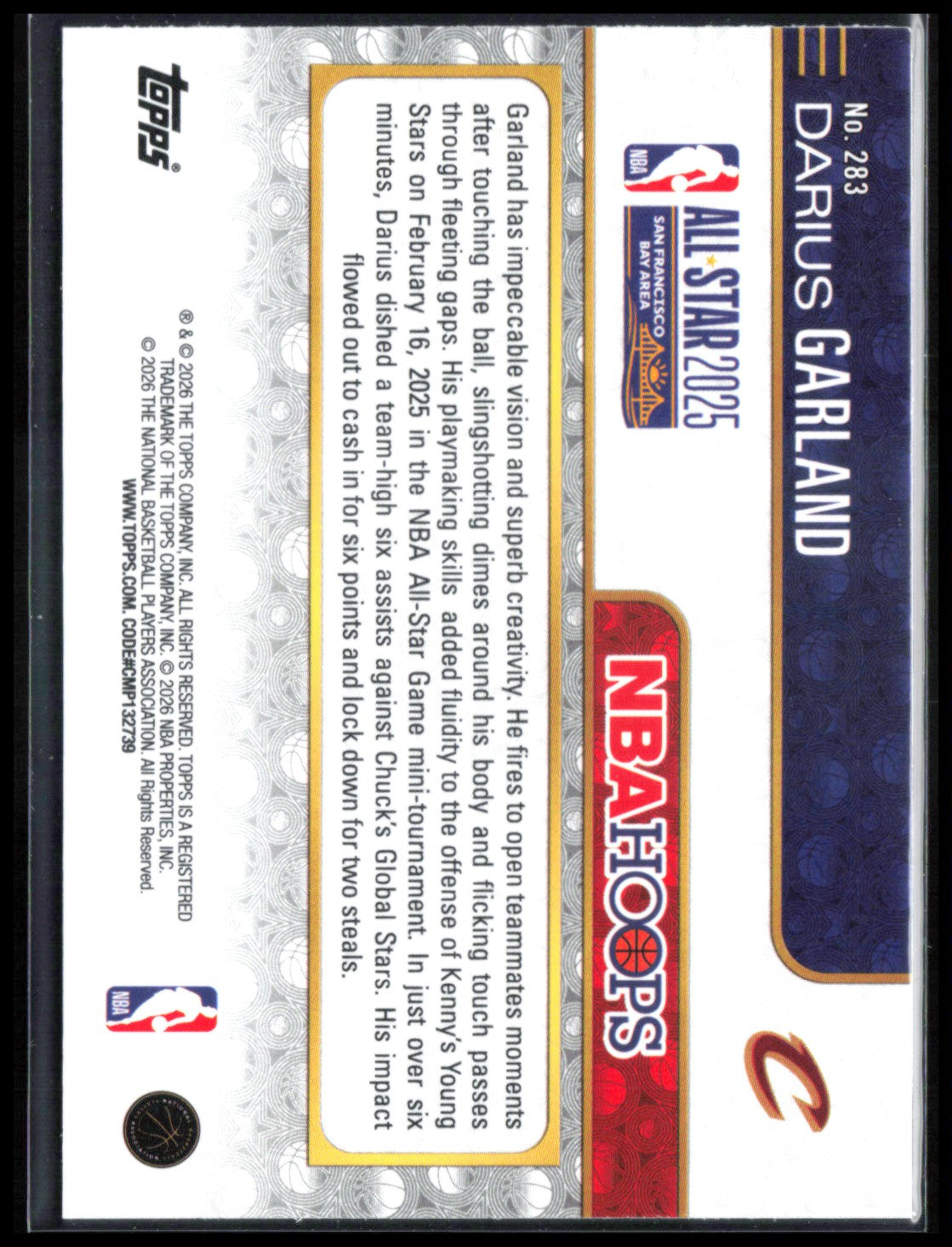 Darius Garland Basketball Parallel /149 Blue