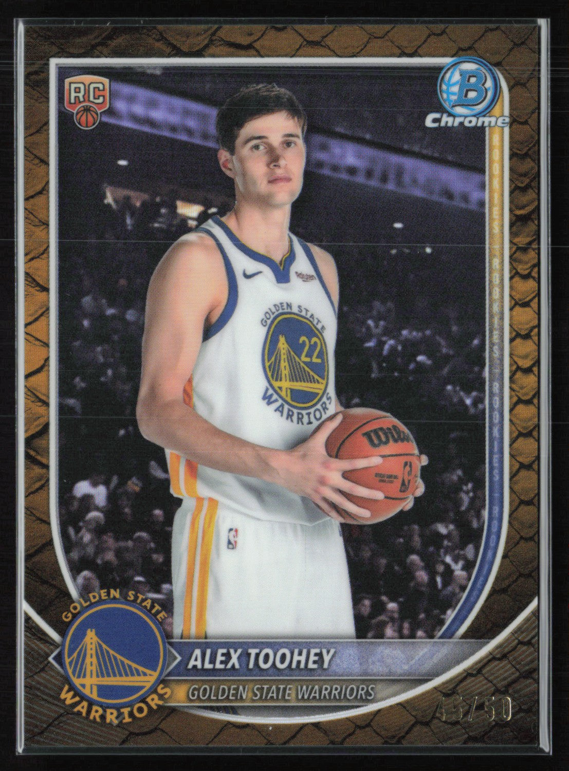 Alex Toohey RC /50 Gold Refractor