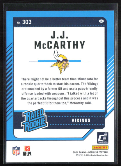 J.J. McCarthy RC Rated Rookie