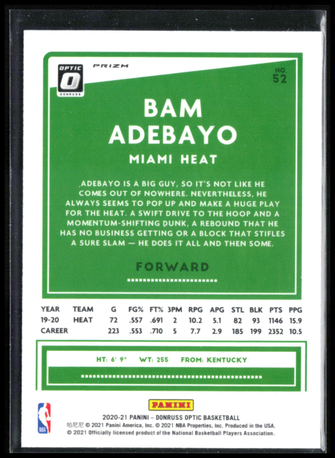 Bam Adebayo Purple Holo