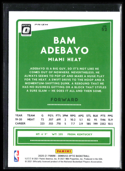 Bam Adebayo Purple Holo