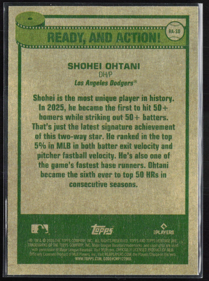 Shohei Ohtani Ready and Action 2026 Topps Heritage