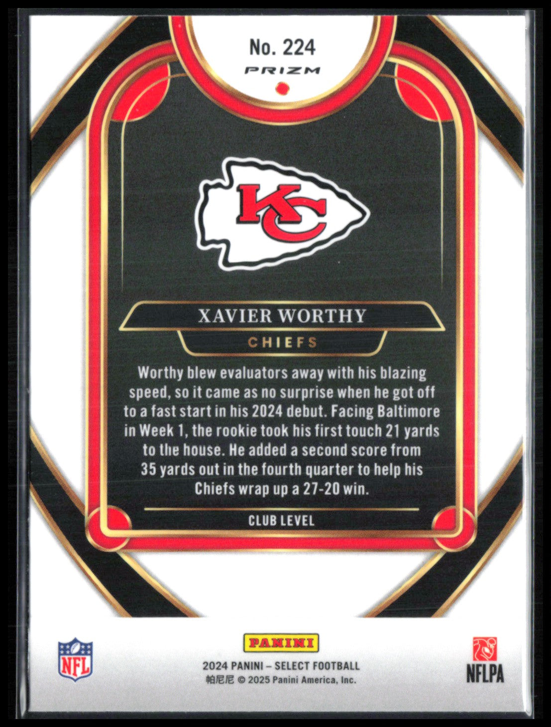 Xavier Worthy RC Yellow Red Shock