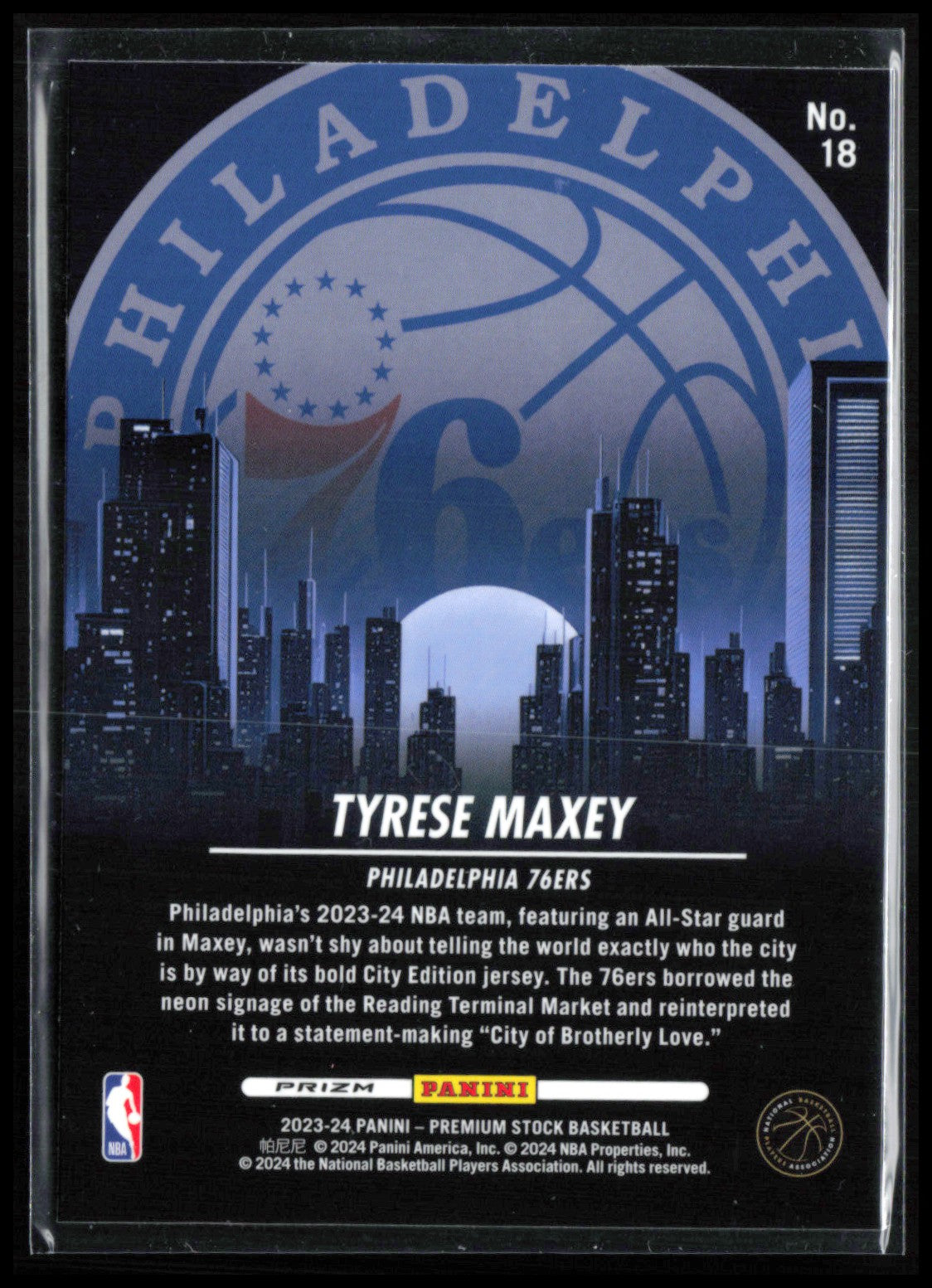 Tyrese Maxey City Edition Holo