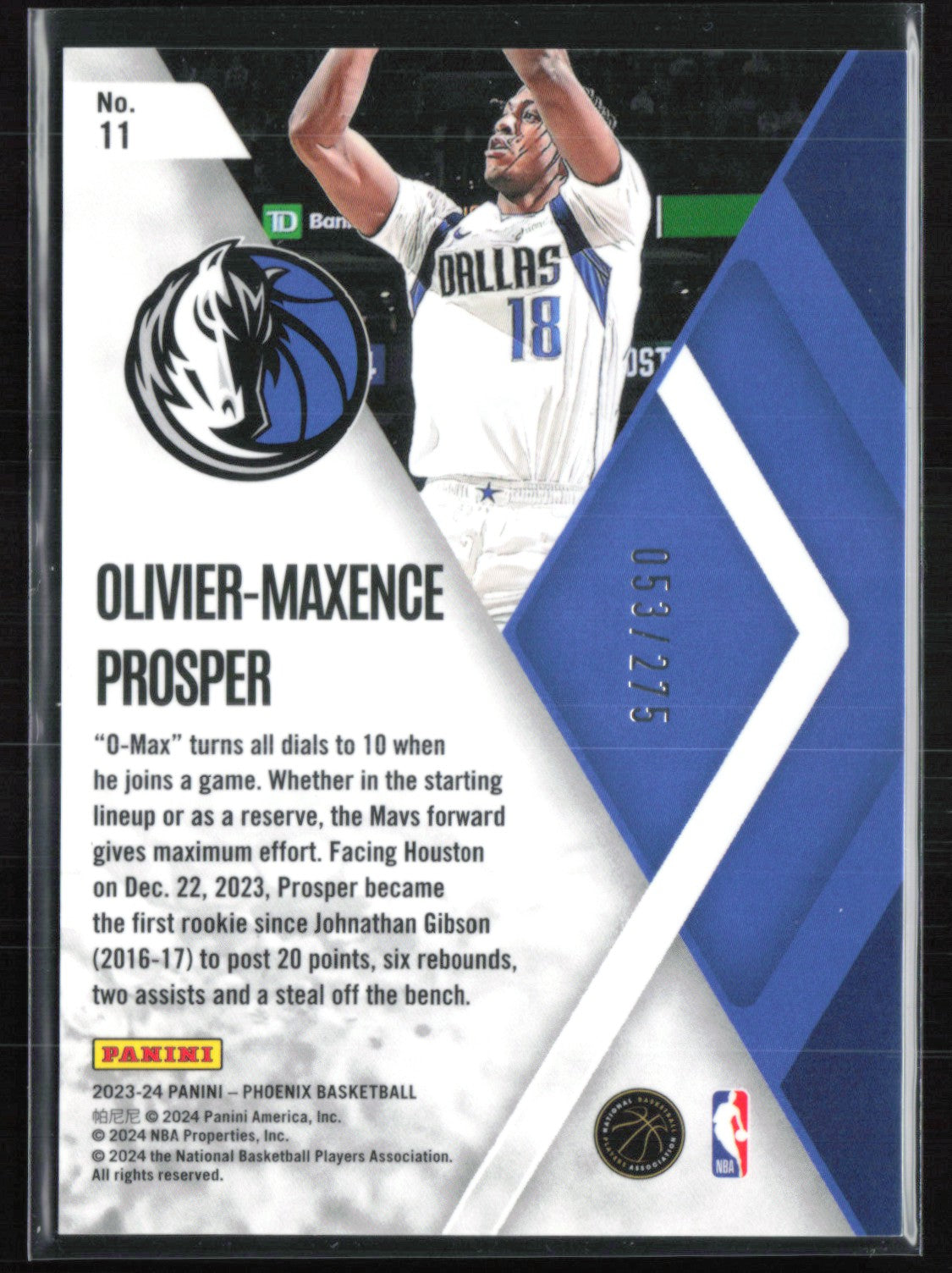 Olivier-Maxence Prosper RC /275
