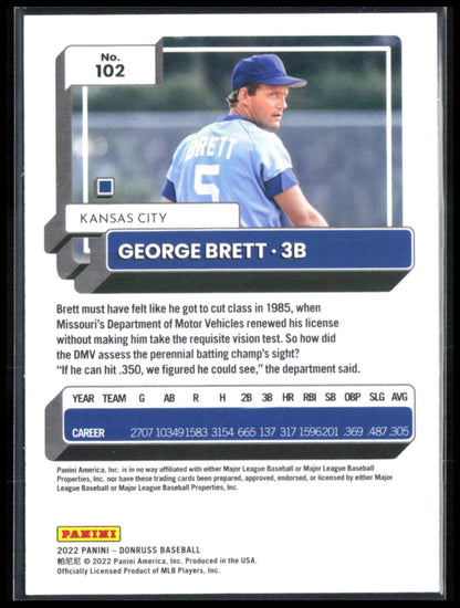 George Brett Blue Foil