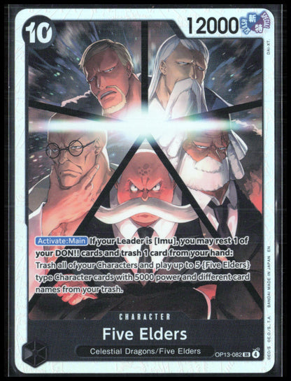 Five Elders Super Rare Holo (One Piece)