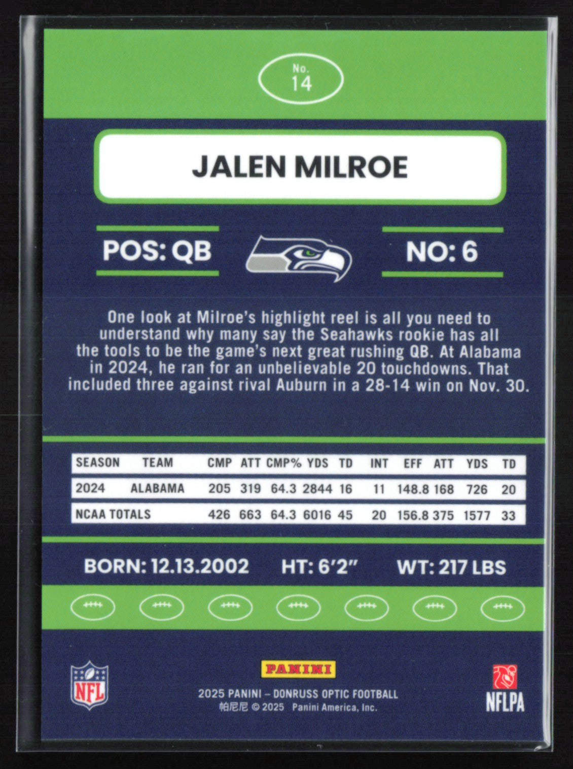Jalen Milroe RC