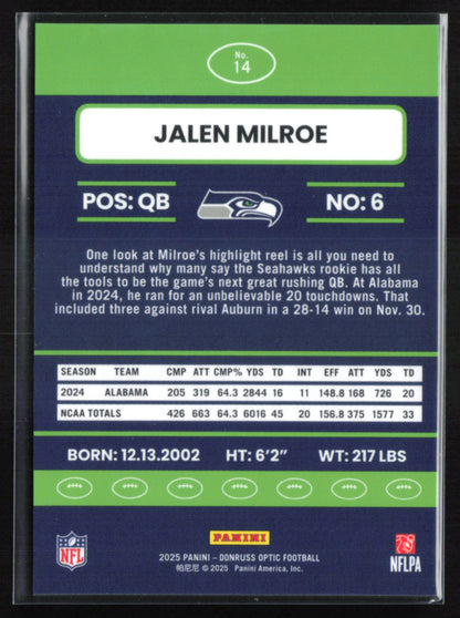 Jalen Milroe RC
