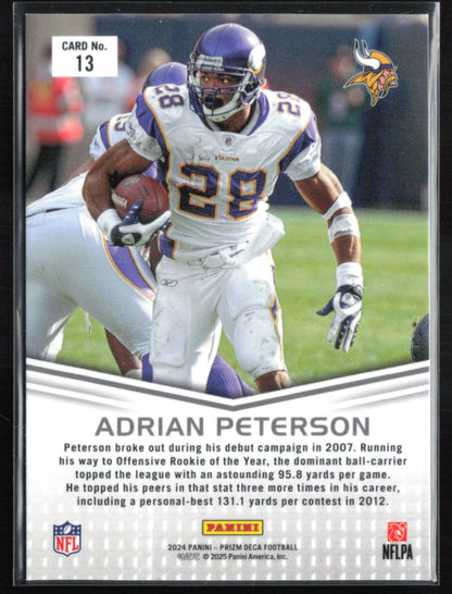 Adrian Peterson Prizm Deca