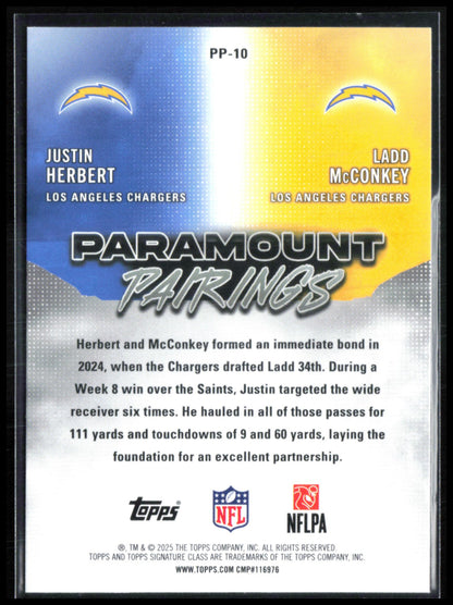 Ladd McConkey / Justin Herbert Paramount Pairings