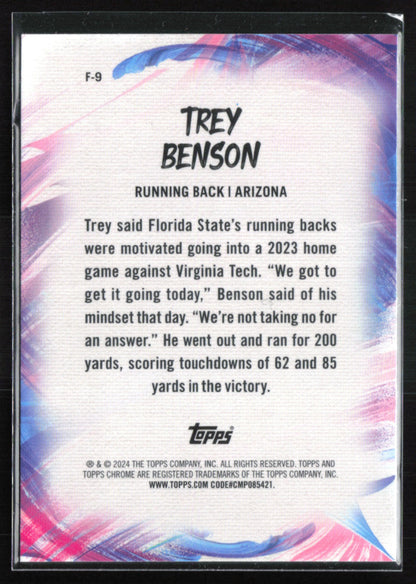 Trey Benson RC Pink Refractor